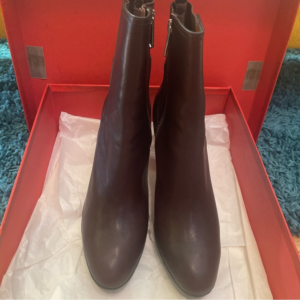 Donald J. Pliner Rich Chocolate Ankle Booties